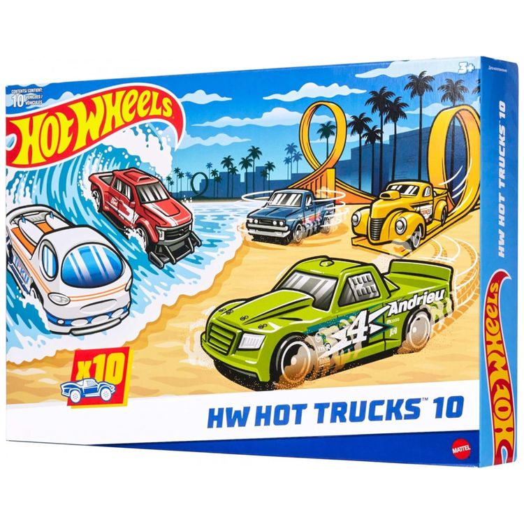 Conjunto-de-10-Miniaturas-de-Caminhoes-Hot-Wheels-Imagem-0