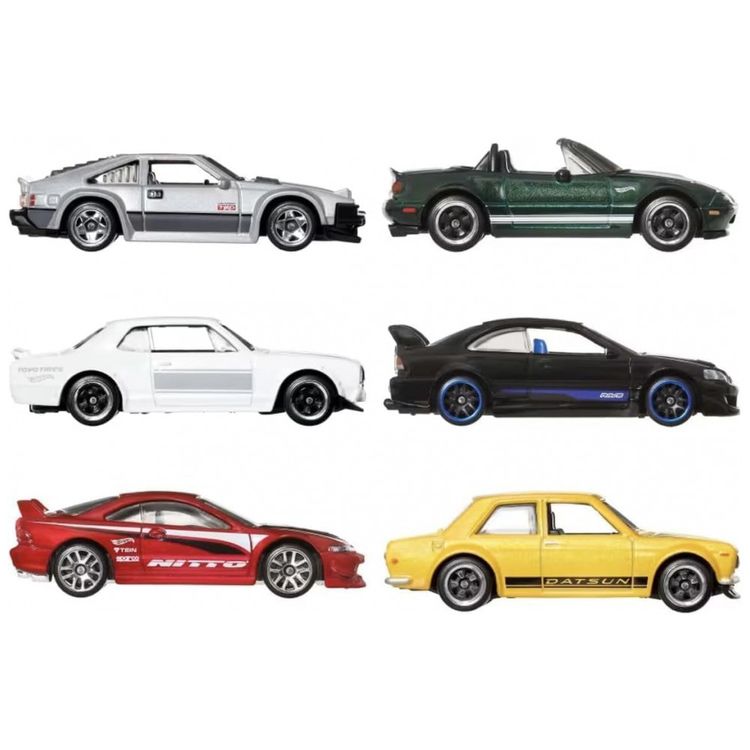 Colecao-de-6-Carros-de-Brinquedo-Hot-Wheels-Escala-1-64-Imagem-2