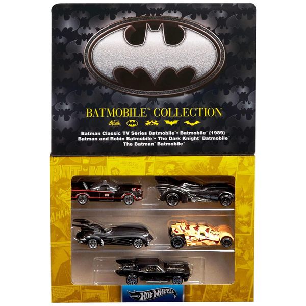 Conjunto-de-5-Carros-de-Brinquedo-Hot-Wheels-em-Escala-1-64-Imagem-0