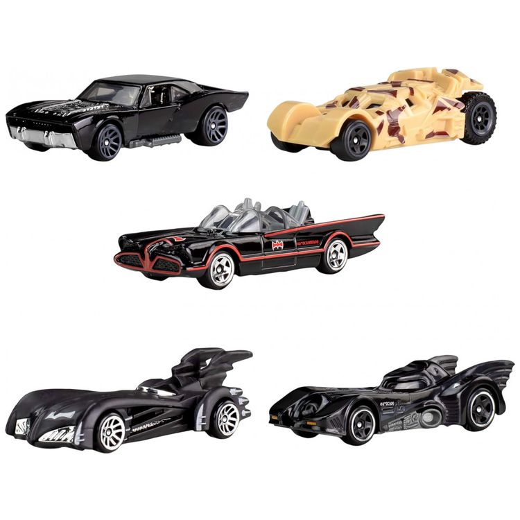 Conjunto-de-5-Carros-de-Brinquedo-Hot-Wheels-em-Escala-1-64-Imagem-1
