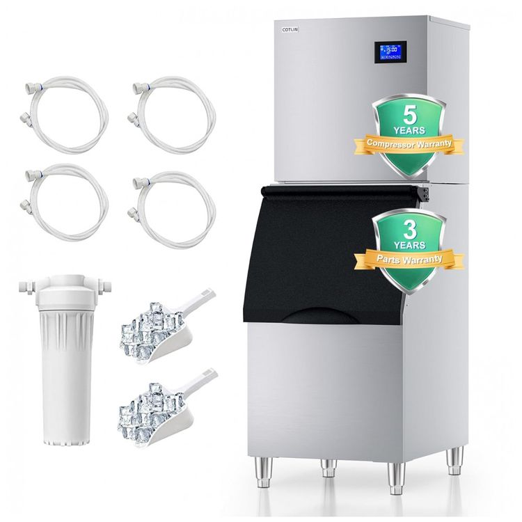Maquina-de-Gelo-Comercial-COTLIN-200-kg-24H-com-Deposito-de-Imagem-0