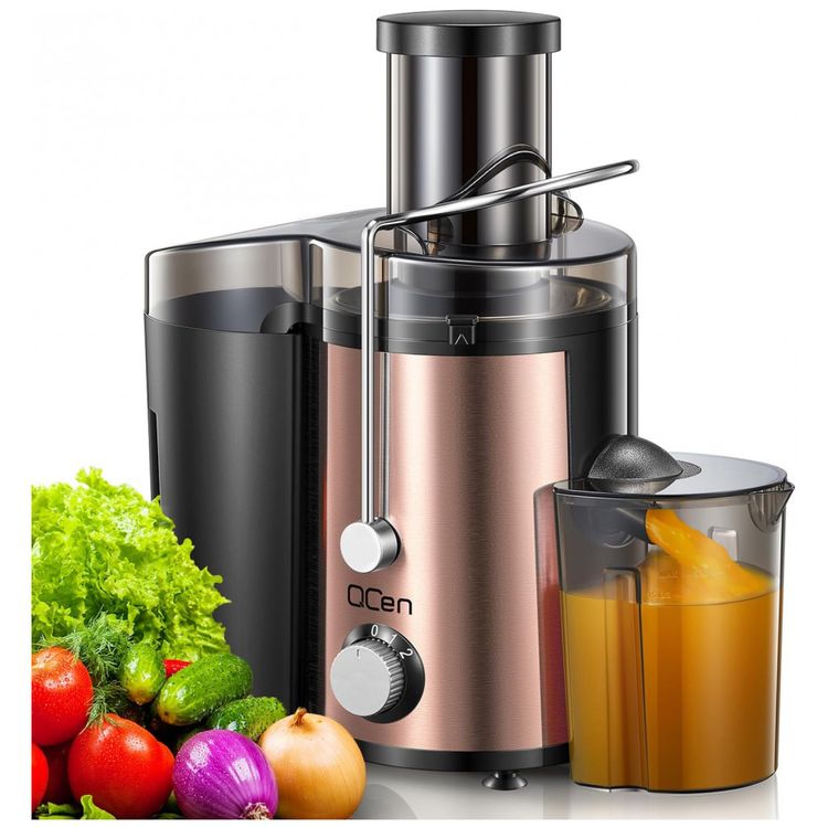 Extrator-de-Sucos-800W-QCen-com-Centrifuga-e-Boca-Larga-para-Imagem-0