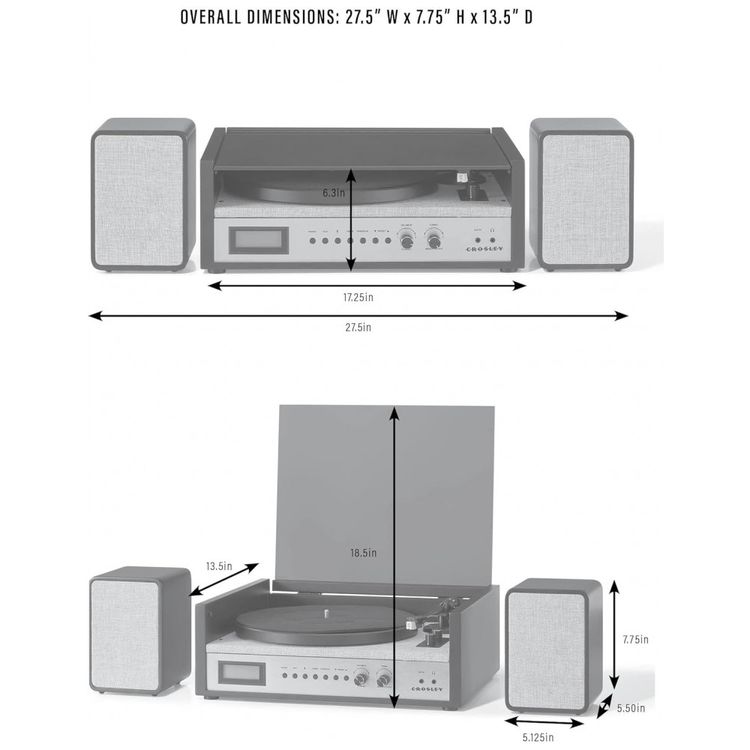 Crosley-CR7017BBK-Coda---Toca-discos-Bluetooth-de-3-Imagem-8