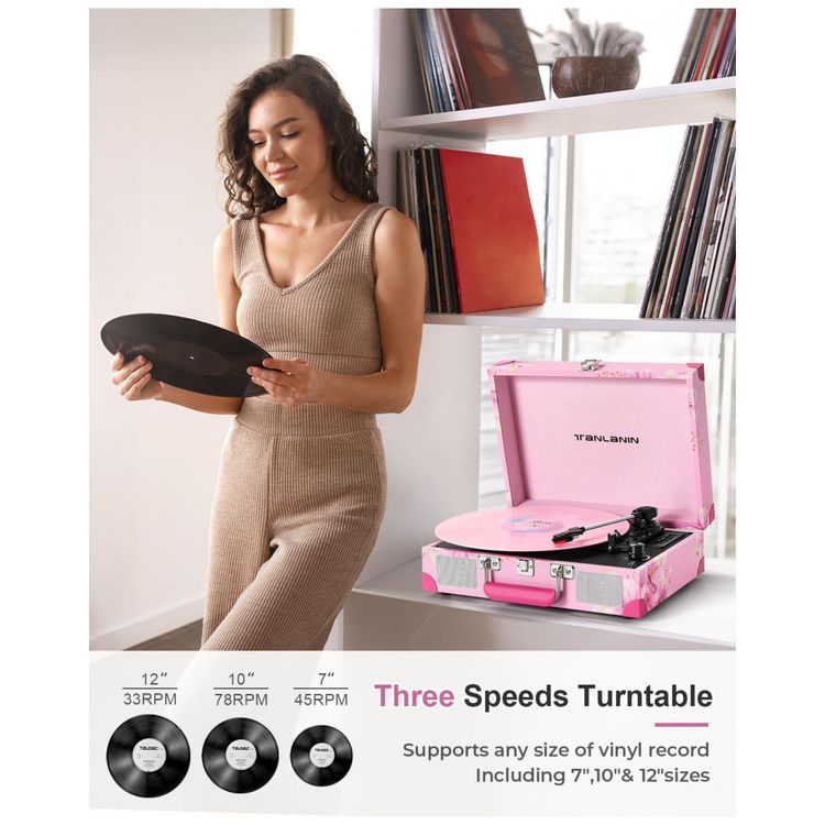 Toca-discos-de-Vinil-com-Alto-falantes-Embutidos-e-Gravacao-Imagem-6