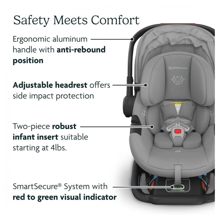 UPPAbaby-Aria-Lightweight-Infant-Car-Seat---Conforto-Imagem-4