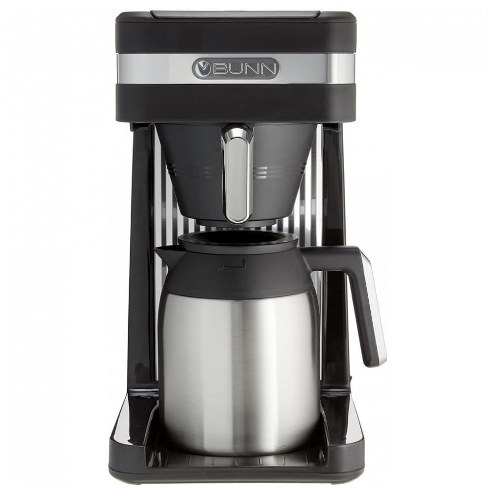 Cafeteira Térmica BUNN 55200 CSB3T Speed Brew Platinum em Aço Inoxidável, 10 Xícaras, Preta