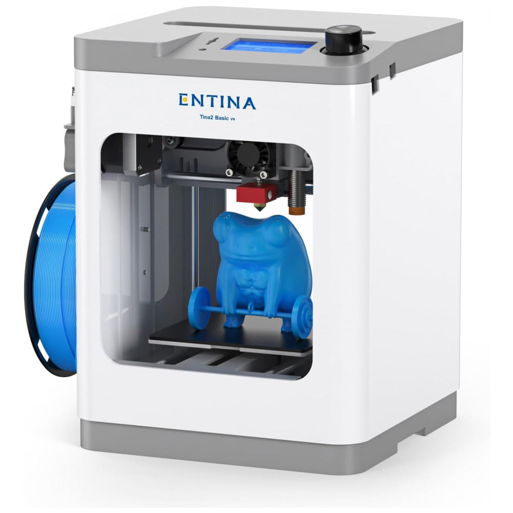 Impressora 3D Entina Tina2 Basic, Montagem Completa e Nivelamento Automático, Ideal para Iniciantes e Crianças, Plataforma Magnética Removível, Impres