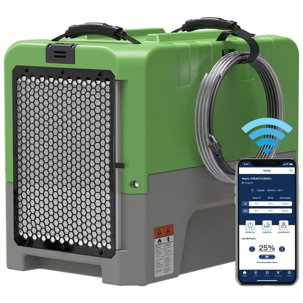 Desumidificador Comercial ALORAIR Smart WiFi LGR 85 litros, Desumidificador Industrial com Bomba, Controle via Aplicativo