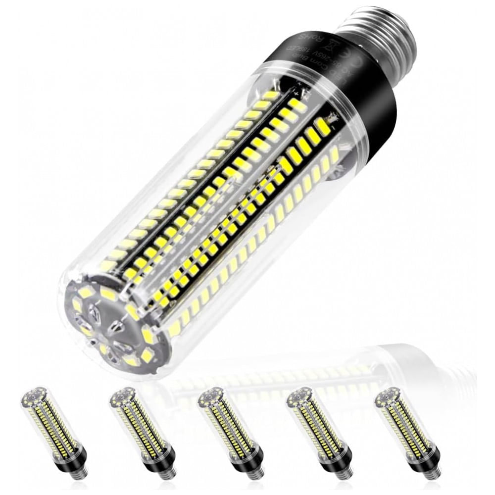 Lâmpada LED Corn 350W equivalente, luz diurna 6000K, super brilhante com 4041 lúmens, base E26/E27, ideal para indoor, teto, casa e jardim﻿,Duu Too