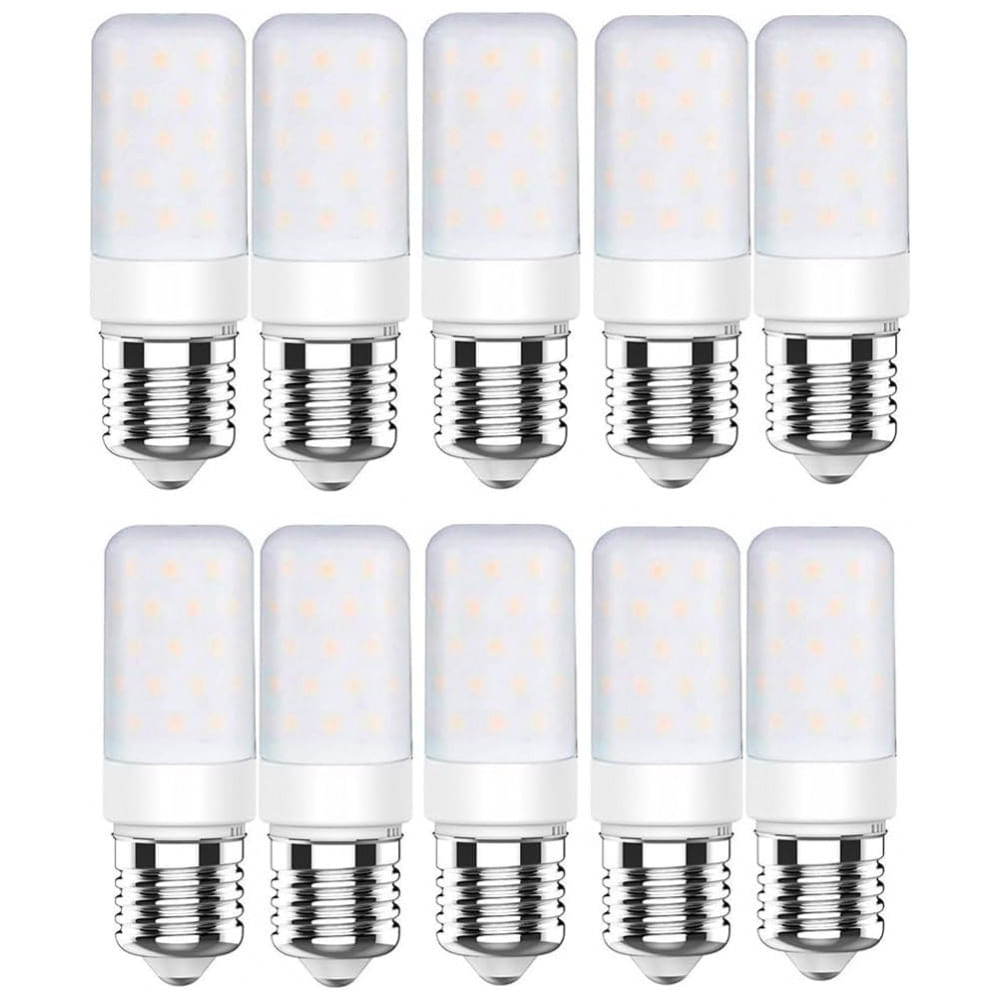 Kit 10 Lâmpadas LED Vela Milho 12W E27 Luz Quente 220V Econômicas para Iluminação Comercial, Residencial e Expositores, Alta Durabilidade, YNiuniunnq