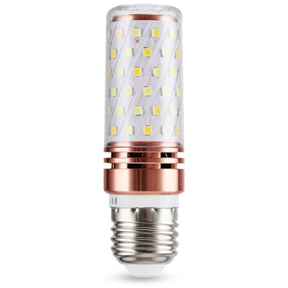 Lâmpada de Vela de LED, Conjunto com 10 Lâmpadas LED E27 de 12W para Iluminação de Candelabro, Luz Ambiente Aconchegante - Miluqike