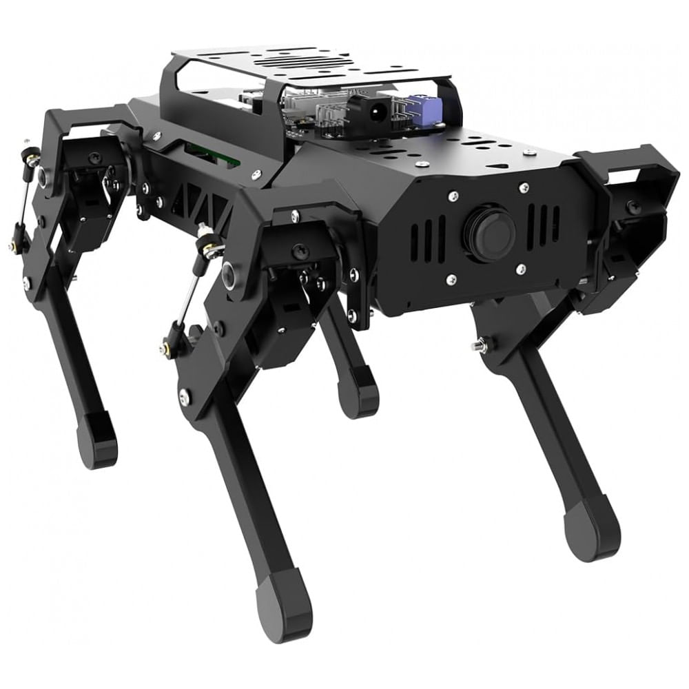 Hiwonder PuppyPi – Robô Cão Quadrúpede com Inteligência Artificial Integrada, Navegação SLAM e Interação por Voz – Kit Educacional com Raspberry Pi 5