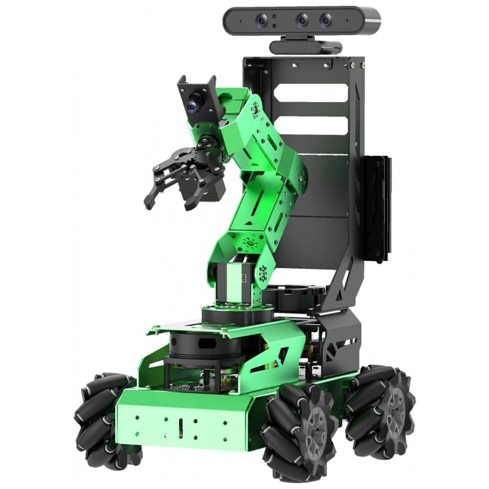 Hiwonder JetAuto Pro ROS2 – Robô Autônomo com Braço Robótico de 5DOF, Lidar, Câmera 3D e Tela Touch 7