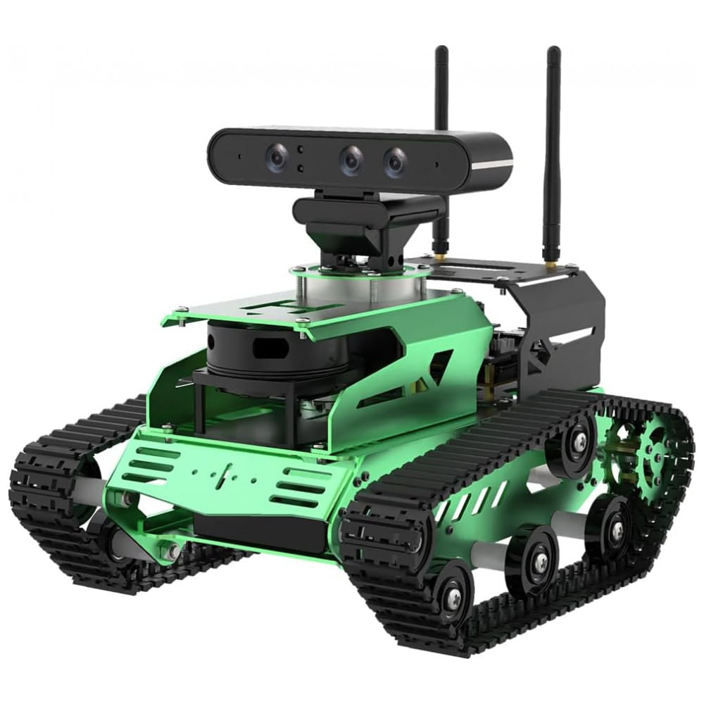 Hiwonder JetTank ROS – Robô Tanque com NVIDIA Jetson Nano, Lidar, Câmera 3D e Tela Touch 7