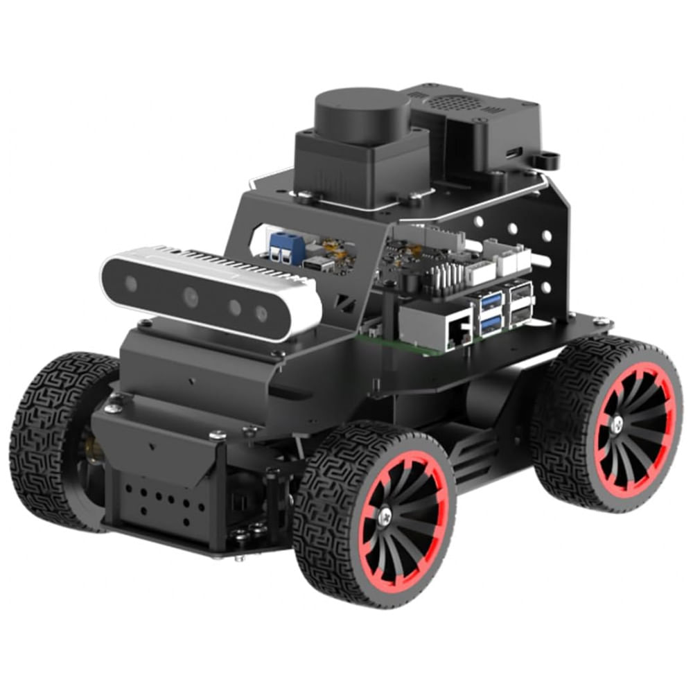 Hiwonder MentorPi A1 – Robô Educacional com Chassi Ackermann, ROS2 e Suporte a ChatGPT – Kit Avançado com Câmera 3D, Lidar TOF e Navegação Autônoma