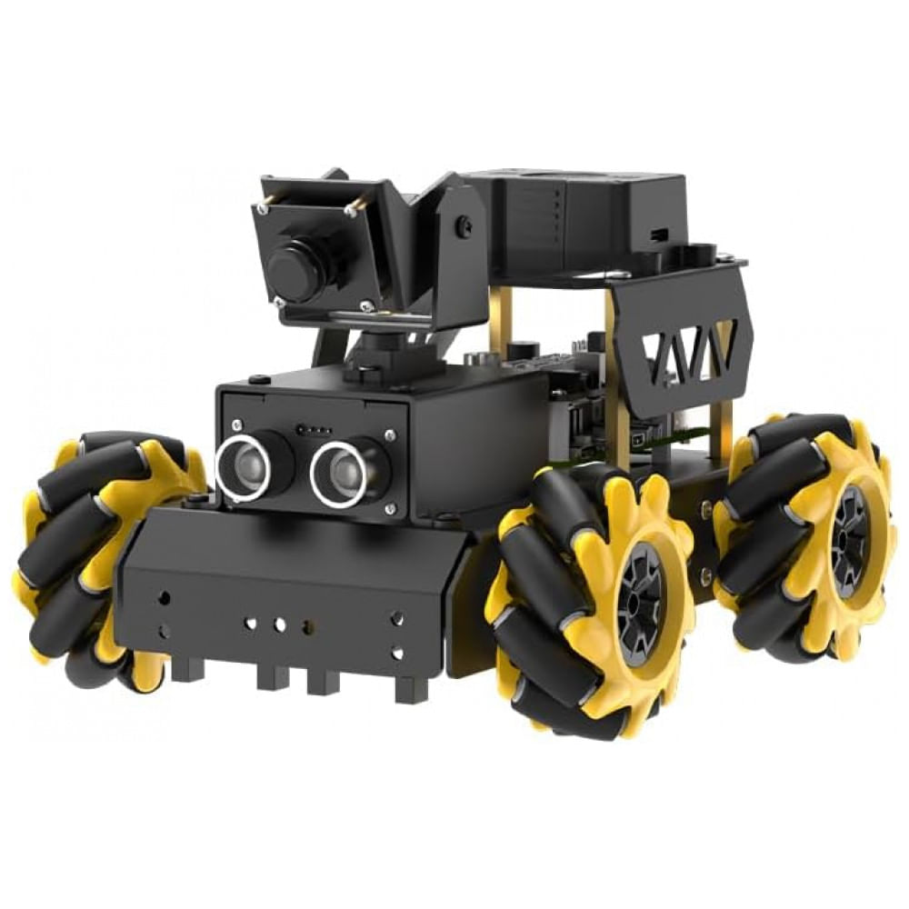 Hiwonder TurboPi – Robô Educacional com Chassi Mecanum, ROS2 e Suporte a ChatGPT – Kit Avançado com Câmera 3D, Lidar TOF e Navegação Autônoma