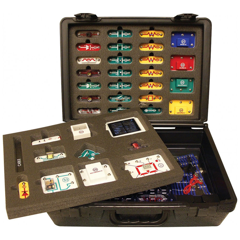 Snap Circuits SC-750R – Kit Educacional de Eletrônica com Mais de 750 Projetos para Crianças a Partir de 8 Anos