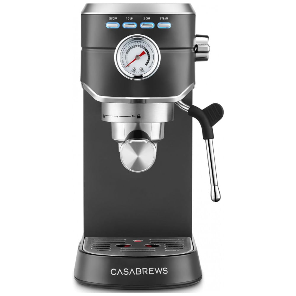 Máquina de Café Expresso CASABREWS CM5418 20 Bar, Aço Inoxidável com Espumador de Leite, Cappuccino Compacto para Casa, Cafeteira com Tanque de Água R