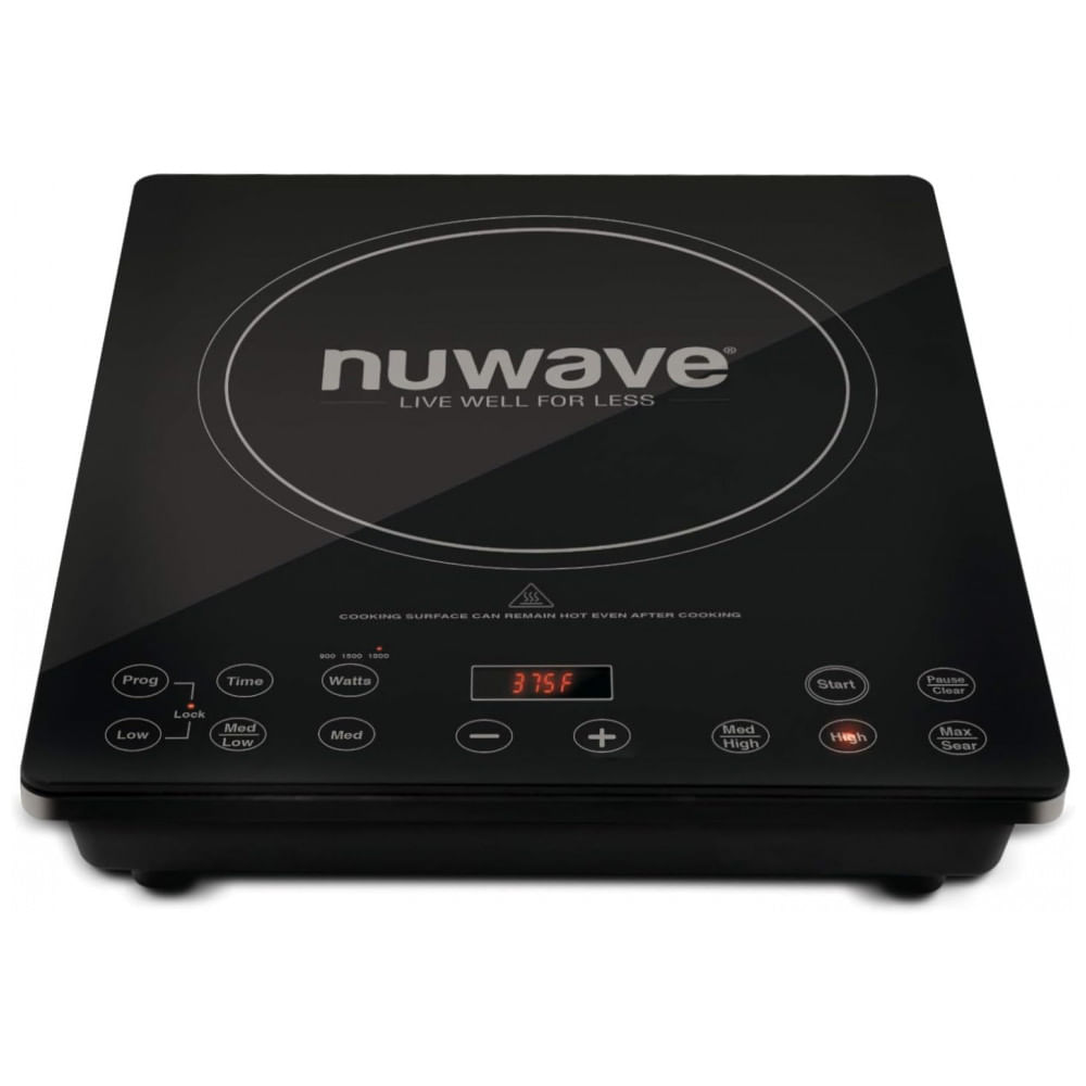 Cooktop de Indução Nuwave Pro Chef, Certificado pela NSF, Portátil, Potente 1800W, Superfície em Vidro Cerâmico Resistente a Impactos