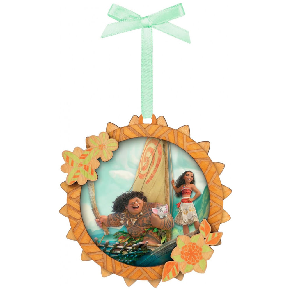 Enfeite de Natal Hallmark Keepsake 2025, Disney Moana Navegando, Artesanato em Papel, Presente para Fãs da Disney Moana