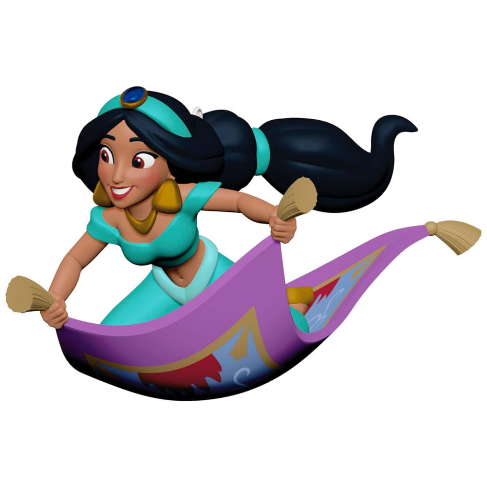 Ornamento Hallmark Keepsake 2025 Disney Aladdin - O tapete Mágico de Jasmine, Decoração Natalina para Fãs Disney