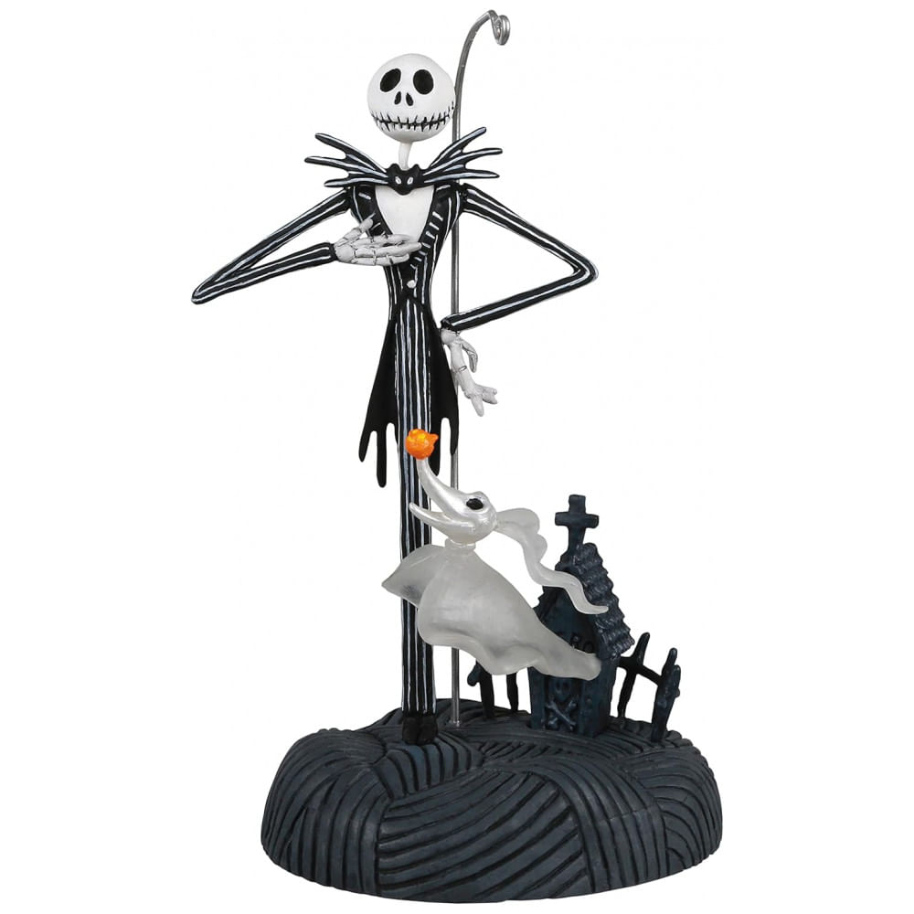 Ornamento Hallmark Keepsake Natal 2020 Disney Tim Burton The Nightmare Before Christmas Jack Skellington Luz e Som Interativo