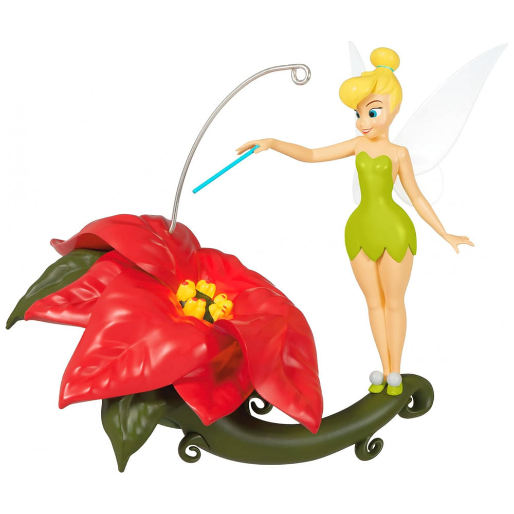 Enfeite Natalino Hallmark Keepsake Disney Tinker Bell Flor de Natal 
