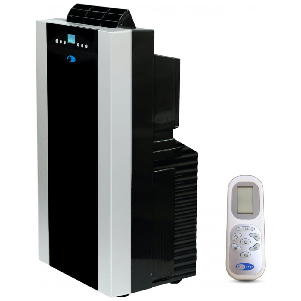 Ar Condicionado Portátil 14.000 BTU Aquecedor com Desumidificador de Duas Mangueiras da Whynter para Ambientes de até 46m²,