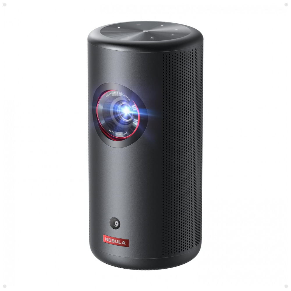Projetor Mini NEBULA Anker Capsule 3 Laser 1080p, Smart, WiFi, Preto