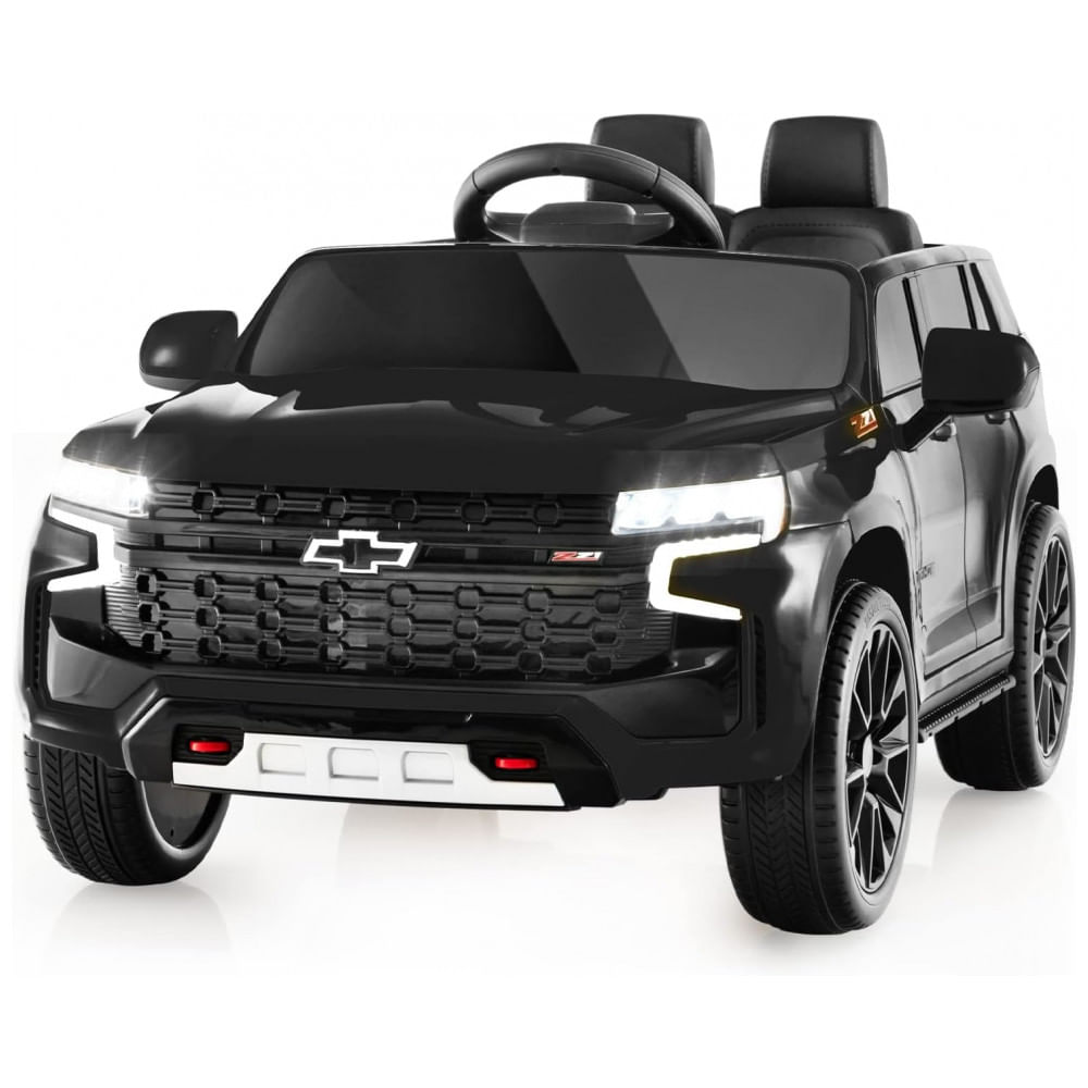 Carro Infantil Elétrico 12V Chevrolet Tahoe, Controle Remoto, Suspensão, Música, Luzes, Costzon, Preto