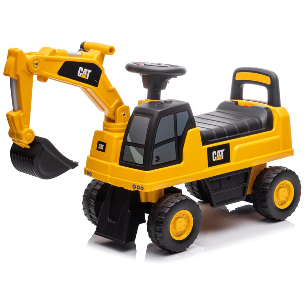 Carrinho de empurrar infantil Best Ride On Cars escavadeira CAT com pá frontal funcional