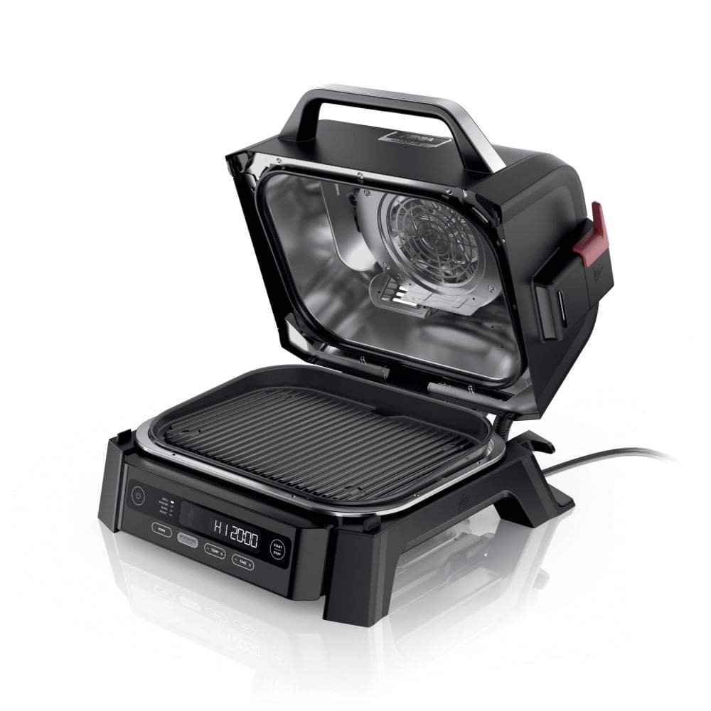 Churrasqueira Elétrica Ninja Woodfire Outdoor Grill & Smoker 4 em 1 OG301 1760W 110V